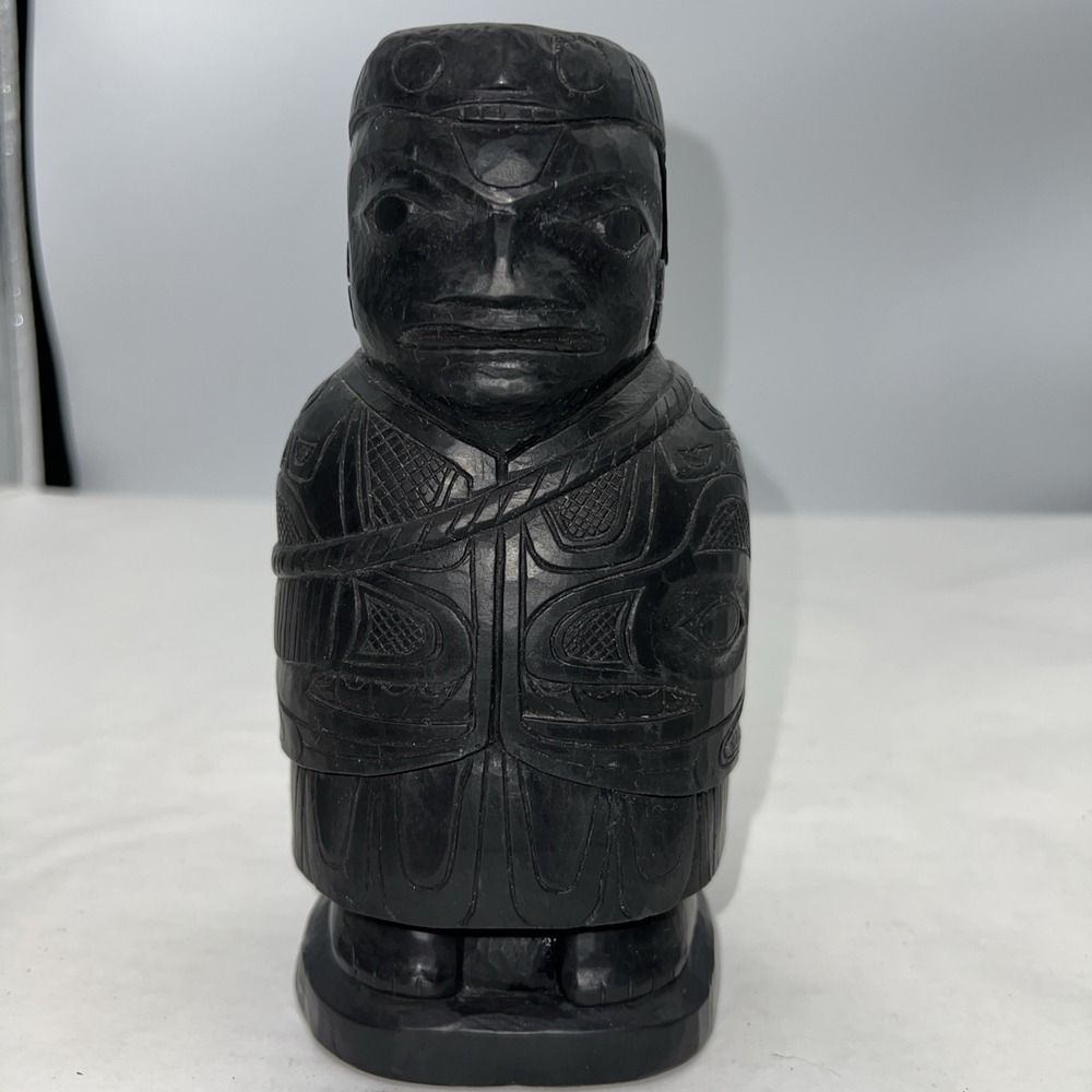 Amos Wallace Griffin's Alaska 1964 Alaskan‎ Eskimo Male Totem Figure Sculpture
